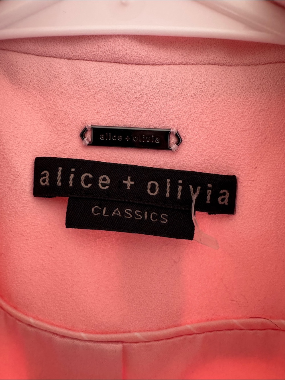 Alice + Olivia Blush Pink Single-Button Tailored Blazer - Picture 8 of 8